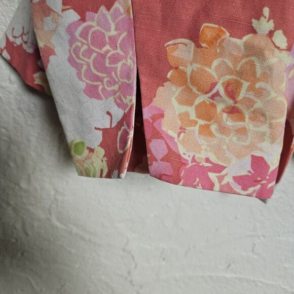 Coldwater Creek Pastel Colors Jacket Linen Silk Blend Size Large RN 98516 - Picture 7 of 11